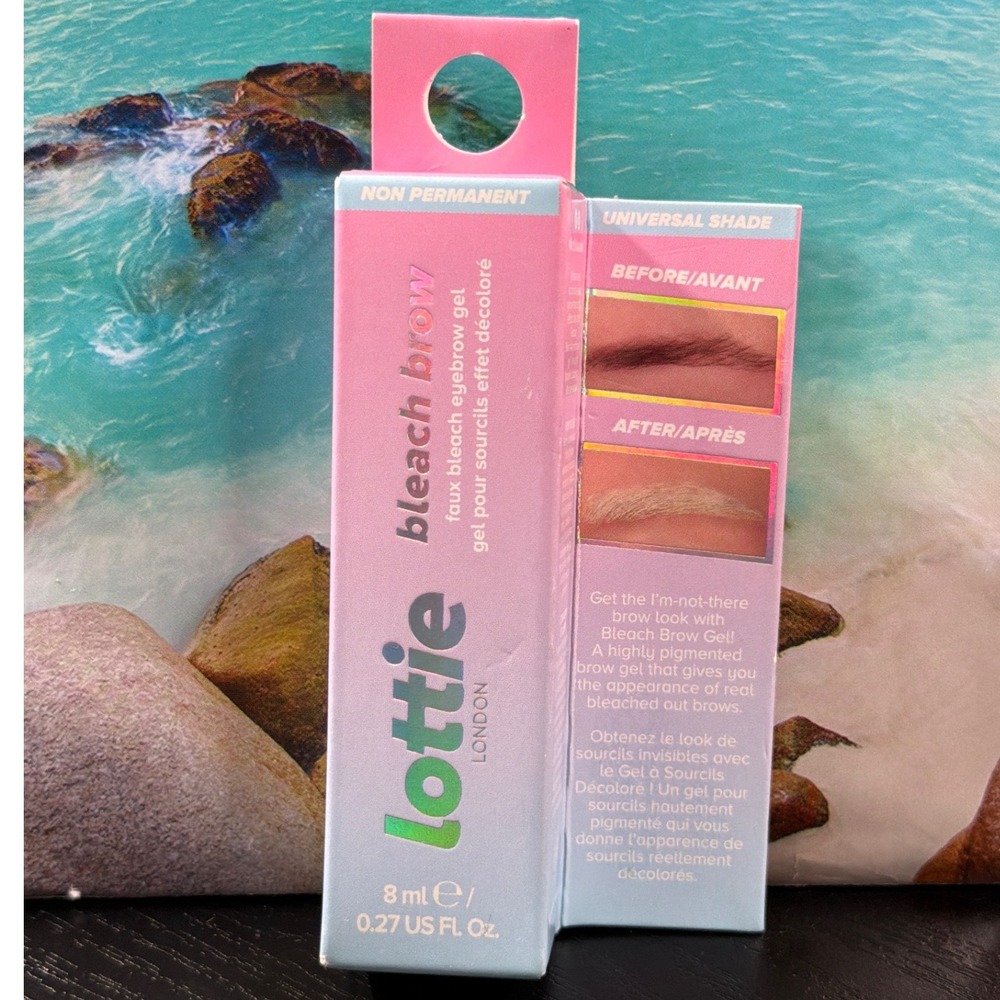 Lottie London Bleach Brow Faux Bleach Eyebrow Gel Universal Blonde 8ml New